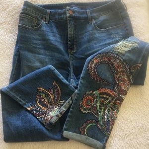 Chico's Embellished So Slimming Girlfriend Jeans